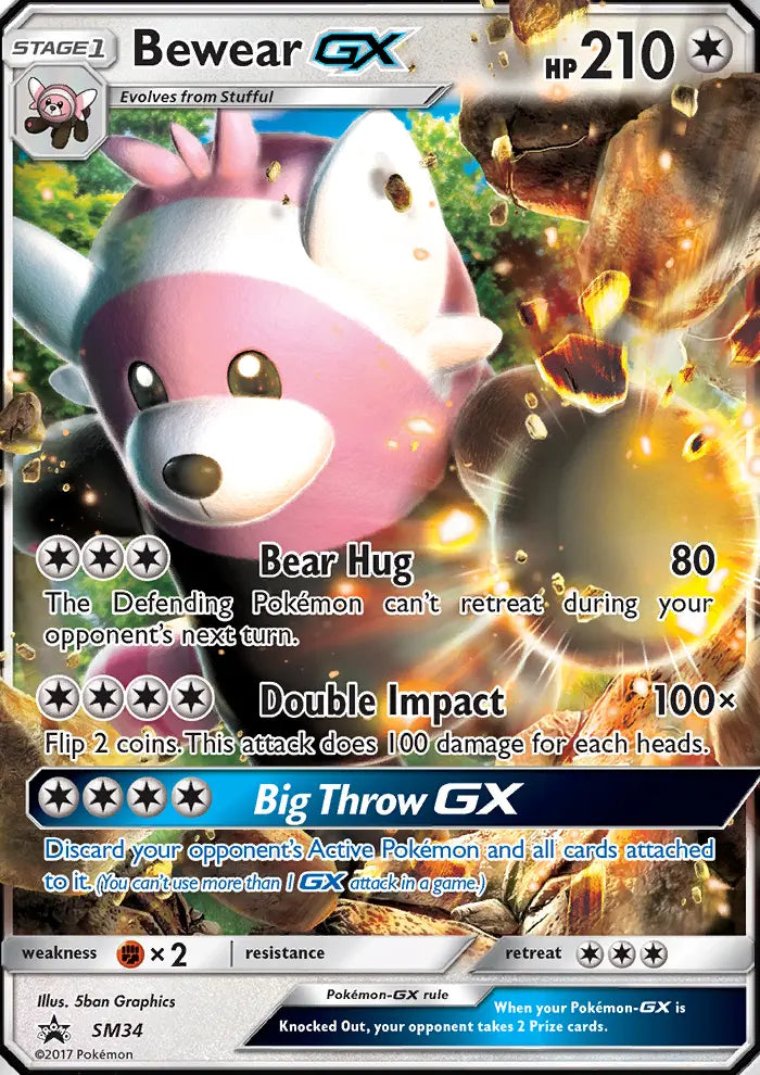 Bewear GX SM34 SM Black Star Promos Pokesingles