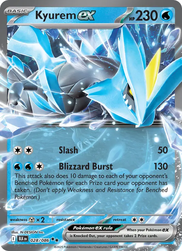 Kyurem ex 28 Black Bolt Pokesingles