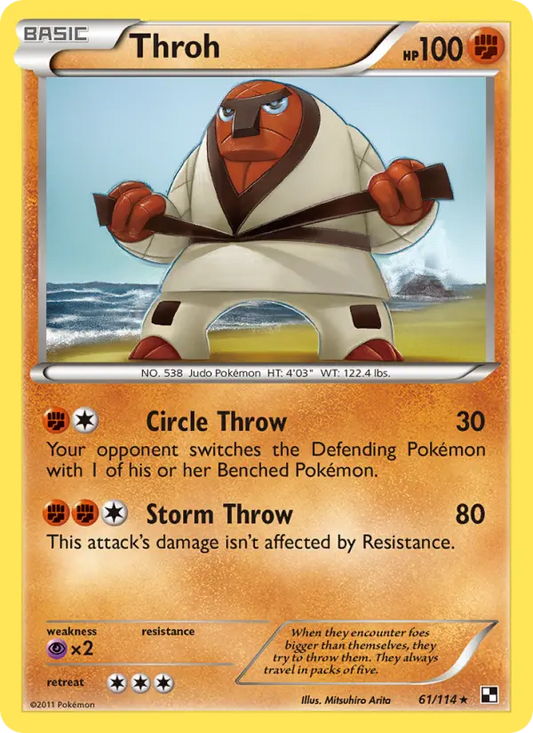 Throh 61 Black & White Pokesingles