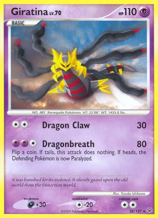 Giratina 28 Platinum Pokesingles