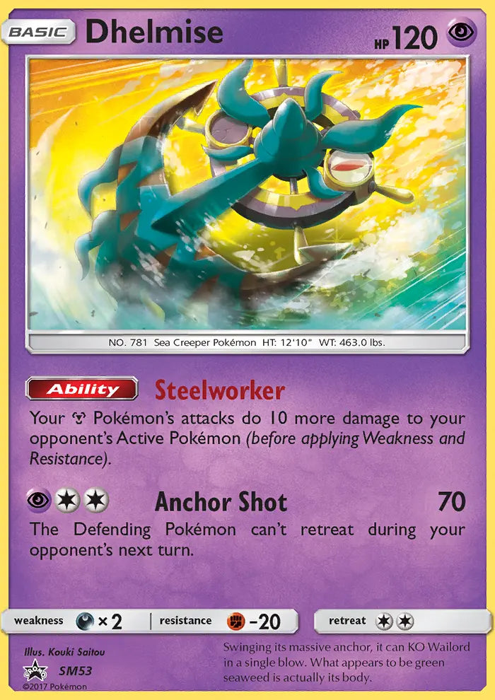 Dhelmise SM53 SM Black Star Promos Pokesingles