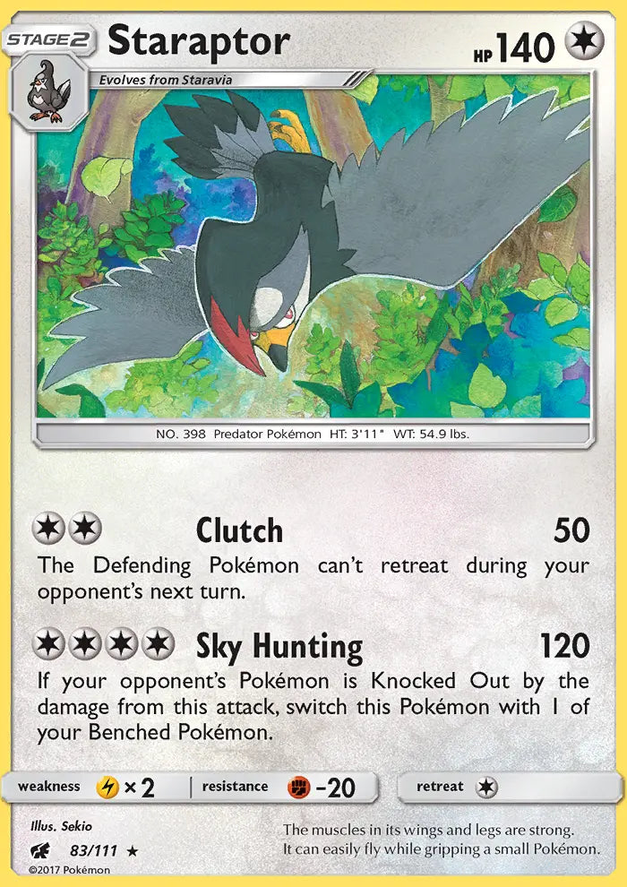Staraptor 83 Crimson Invasion Pokesingles