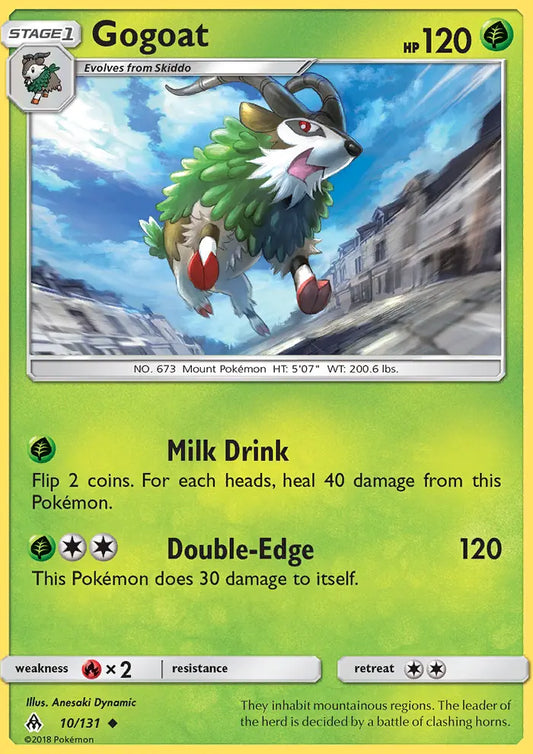 Gogoat 10 Forbidden Light Pokesingles