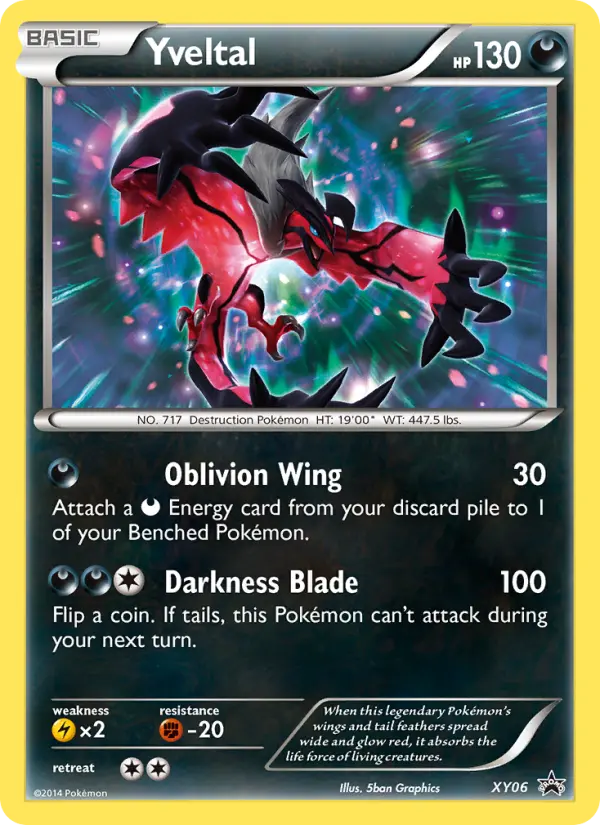 Yveltal XY06 XY Black Star Promos Pokesingles