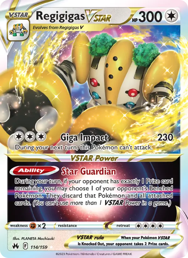 Regigigas VSTAR 114 Crown Zenith Pokesingles