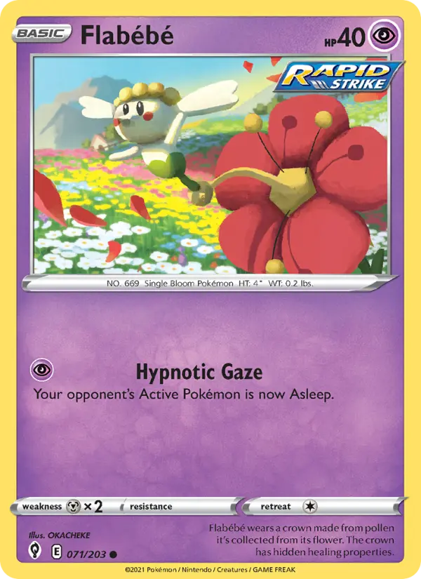 Flabébé 71 Evolving Skies Pokesingles