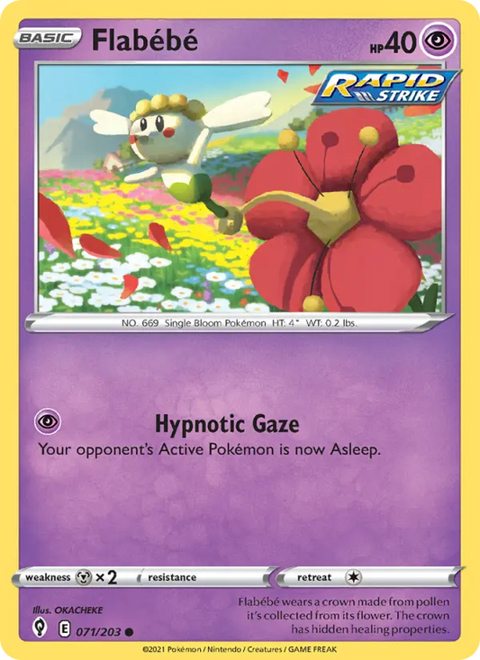 Flabébé 71 Evolving Skies Pokesingles