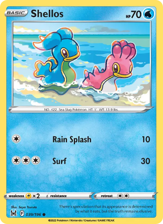 Shellos 39 Lost Origin Pokesingles