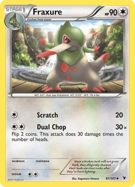 Fraxure 87 Noble Victories Pokesingles