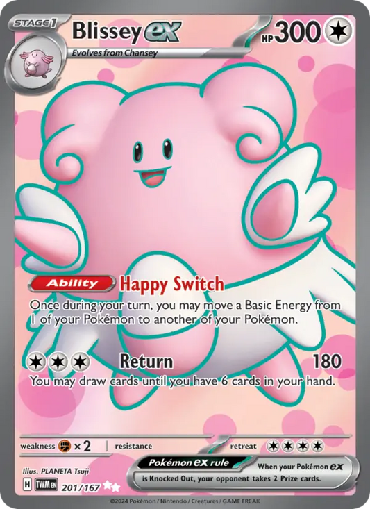 Blissey ex 201 Twilight Masquerade Pokesingles