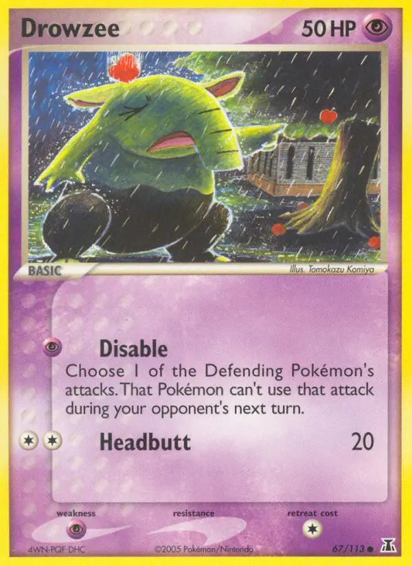 Drowzee 67 Delta Species Pokesingles