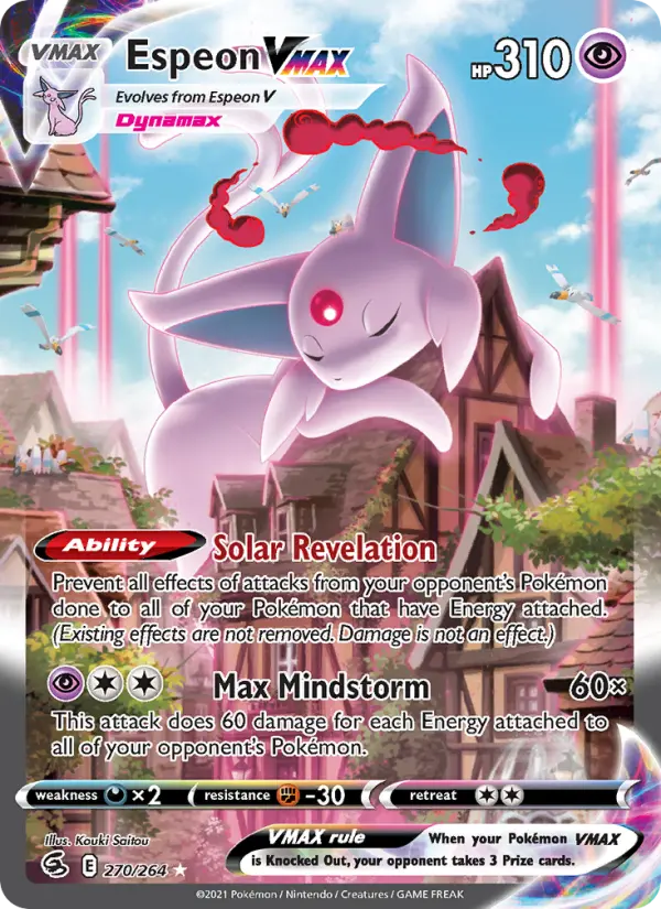 Espeon VMAX 270 Fusion Strike Pokesingles
