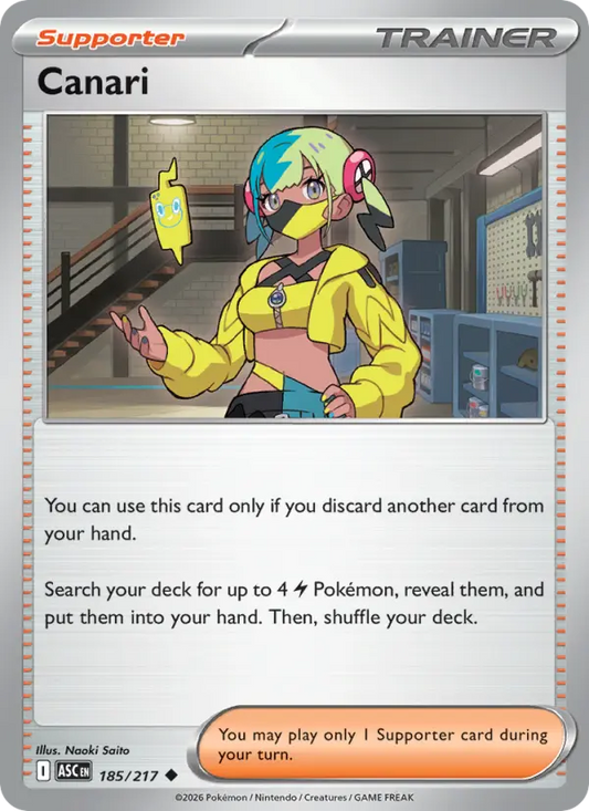 Canari 185 Ascended Heroes Pokesingles