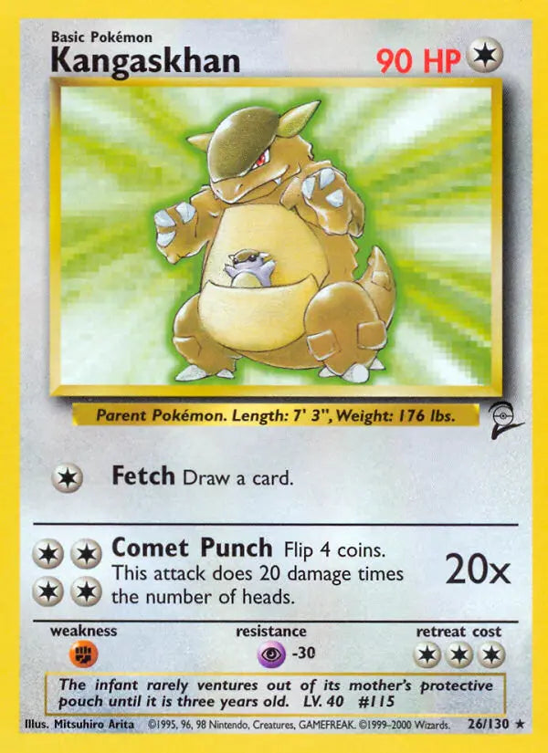 Kangaskhan 26 Base Set 2 Pokesingles
