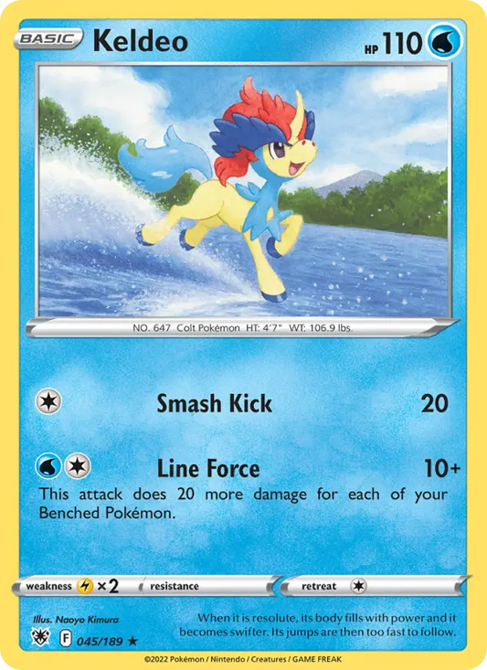 Keldeo 45 Astral Radiance Pokesingles