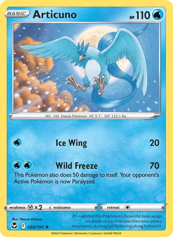 Articuno 36 Silver Tempest Pokesingles