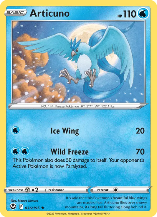 Articuno 36 Silver Tempest Pokesingles