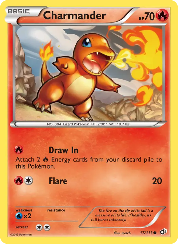Charmander 17 Legendary Treasures Pokesingles