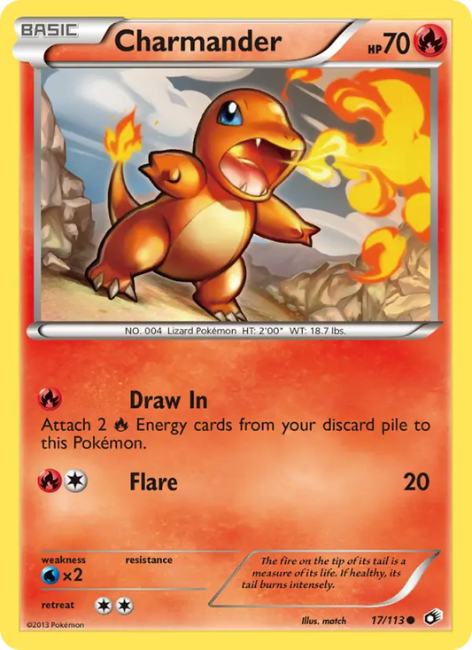 Charmander 17 Legendary Treasures Pokesingles