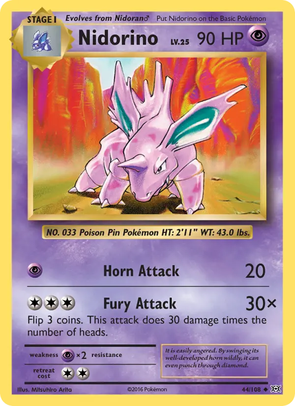 Nidorino 44 Evolutions Pokesingles