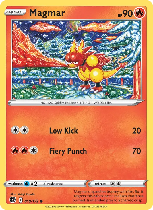 Magmar 19 Brilliant Stars Pokesingles