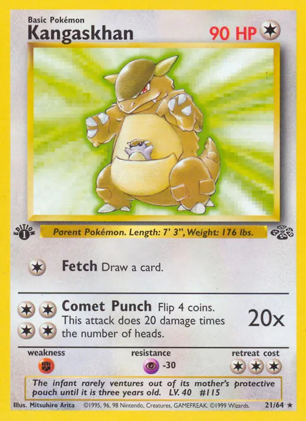 Kangaskhan 21 Jungle Pokesingles