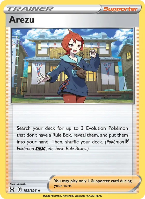 Arezu 153 Lost Origin Pokesingles