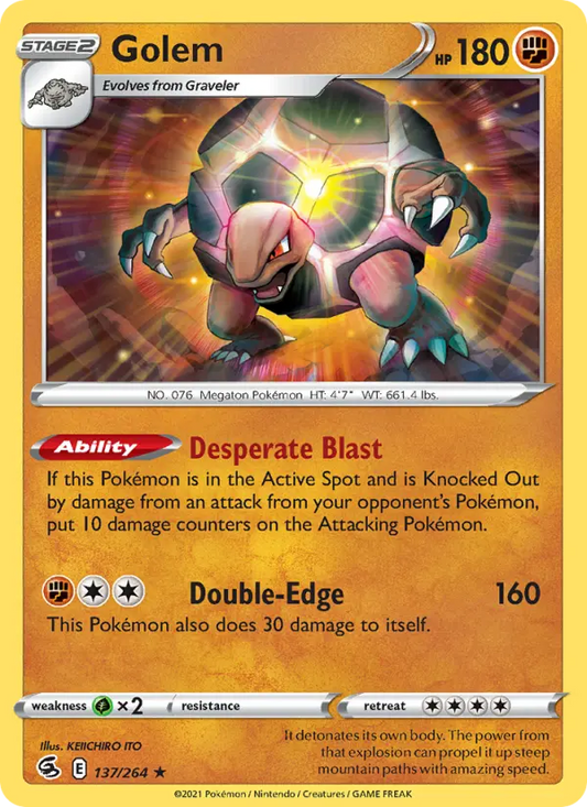 Golem 137 Fusion Strike Pokesingles