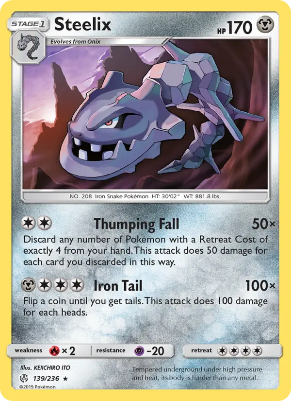 Steelix 139 Cosmic Eclipse Pokesingles