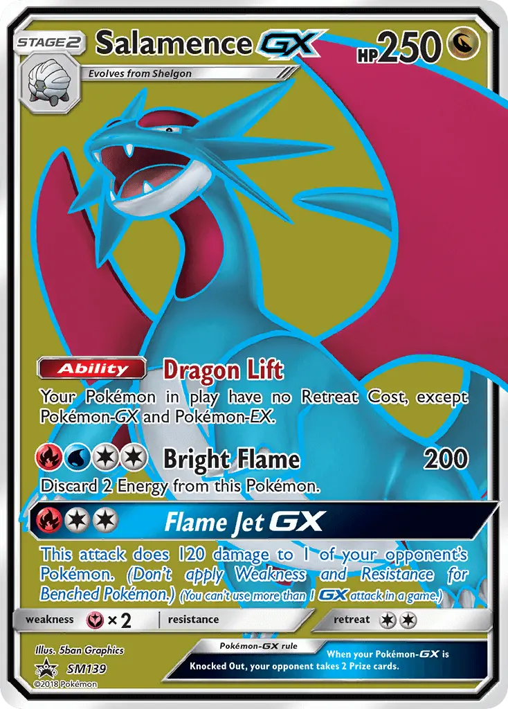 Salamence GX SM139 SM Black Star Promos Pokesingles