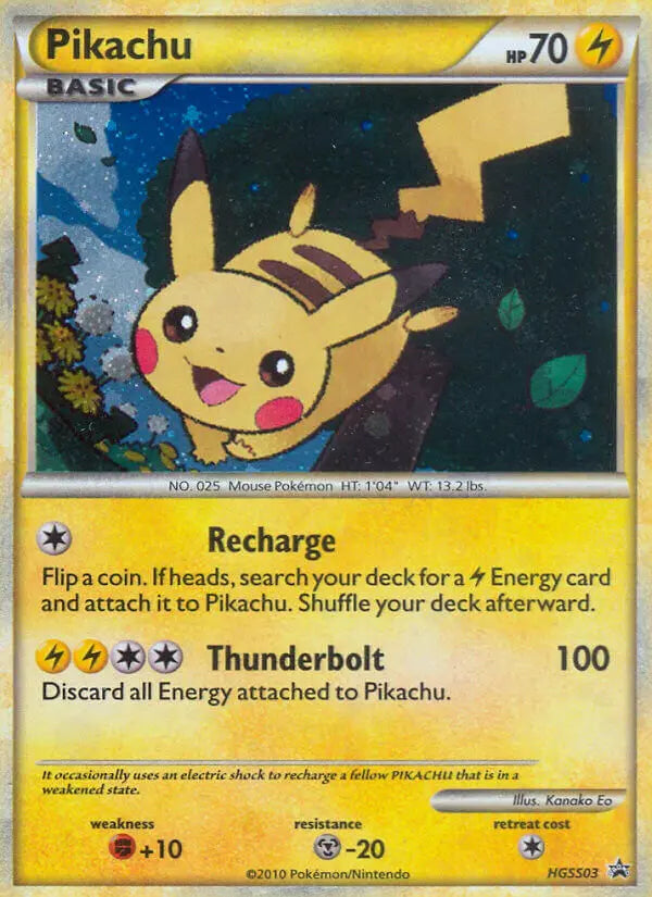 Pikachu HGSS03 HGSS Black Star Promos Pokesingles