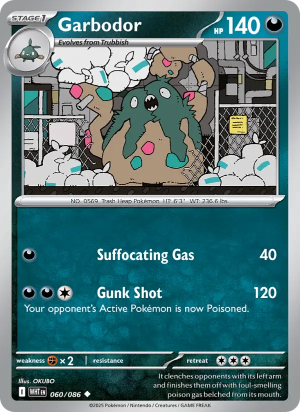Garbodor 60 White Flare Pokesingles