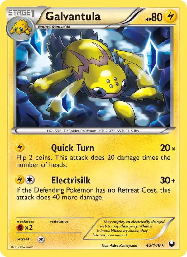 Galvantula 43 Dark Explorers Pokesingles