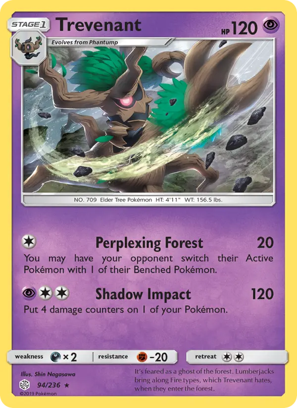 Trevenant 94 Cosmic Eclipse Pokesingles