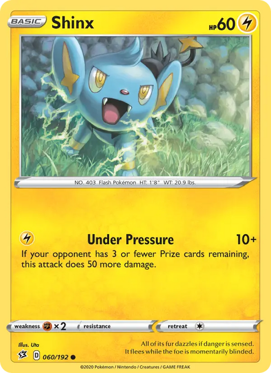 Shinx 60 Rebel Clash Pokesingles