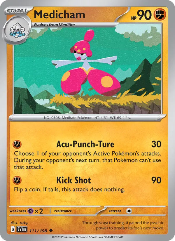 Medicham 111 Scarlet & Violet Pokesingles