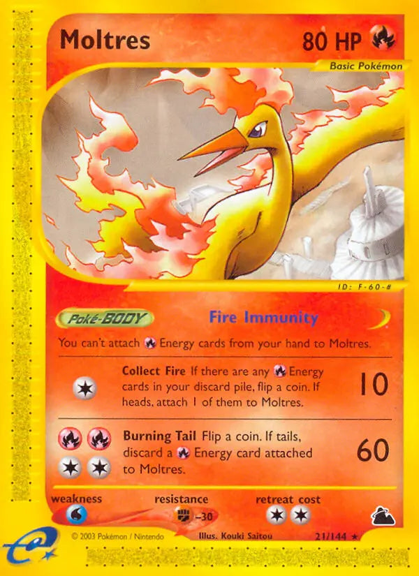 Moltres 21 Skyridge Pokesingles