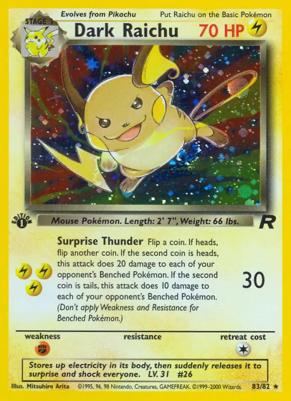 Dark Raichu 83 Team Rocket Pokesingles