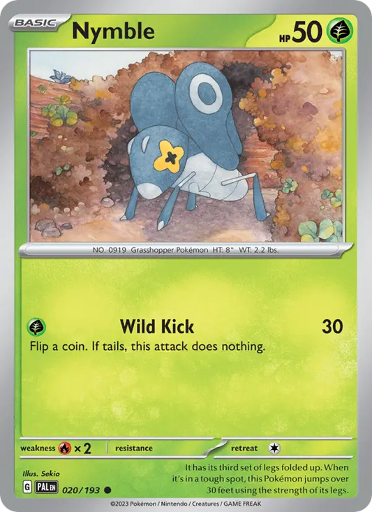 Nymble 20 Paldea Evolved Pokesingles