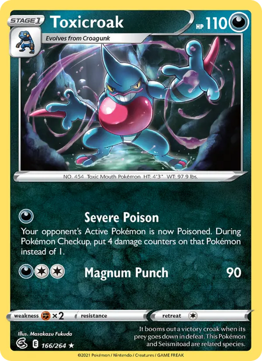 Toxicroak 166 Fusion Strike Pokesingles