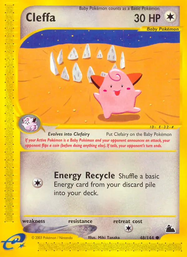 Cleffa 48 Skyridge Pokesingles
