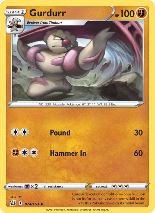Gurdurr 74 Battle Styles Pokesingles