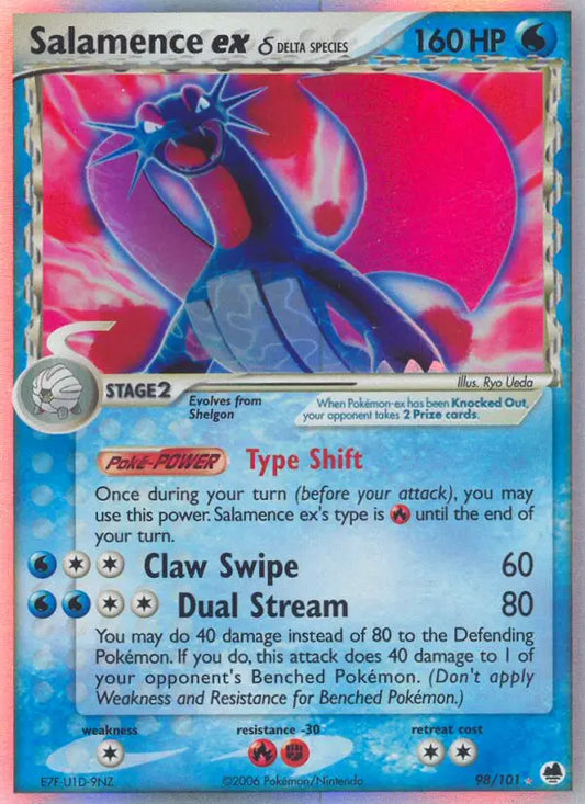 Salamence ex δ 98 Dragon Frontiers Pokesingles