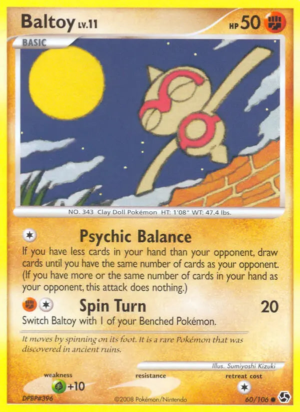 Baltoy 60 Great Encounters Pokesingles