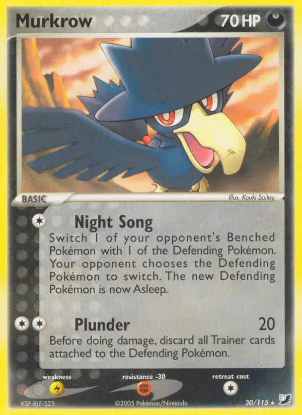 Murkrow 30 Unseen Forces Pokesingles