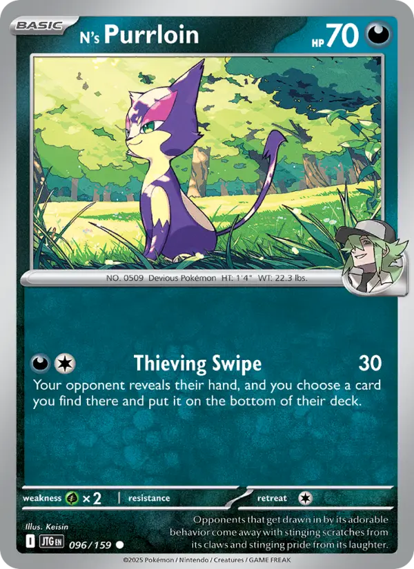 N's Purrloin 96 Journey Together Pokesingles