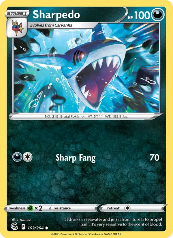 Sharpedo 163 Fusion Strike Pokesingles
