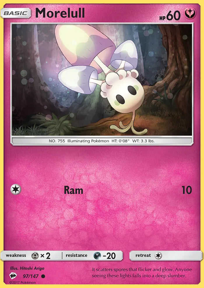 Morelull 97 Burning Shadows Pokesingles