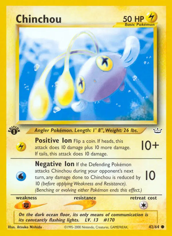 Chinchou 42 Neo Revelation Pokesingles