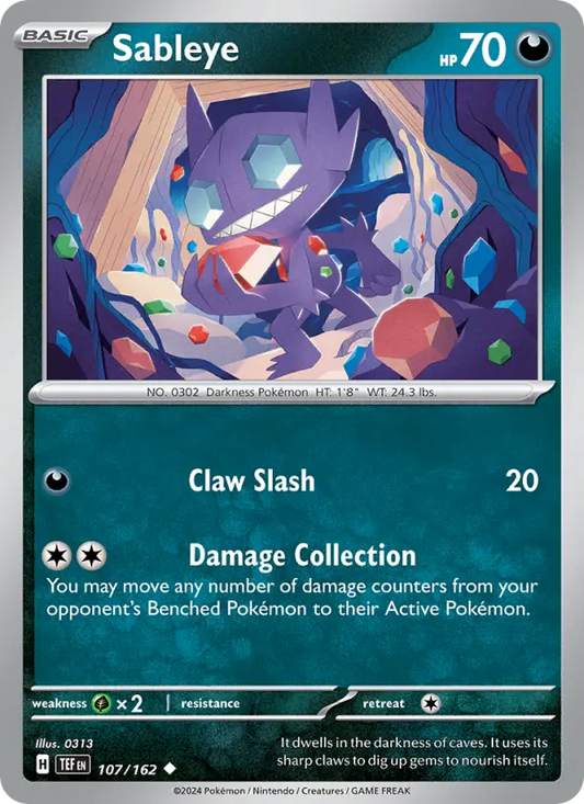 Sableye 107 Temporal Forces Pokesingles